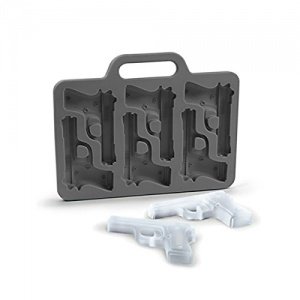3D Eiswürfelform Pistole Eiswürfelbereiter Eiswürfelbehälter Form für 6 Pistolen Eiswürfel