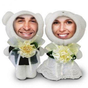 3D Foto-Puppen Hochzeitspaar