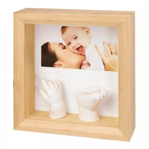 3D Gipsabdruck mit Fotorahmen