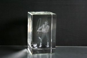 3D-Laserwürfel Angler