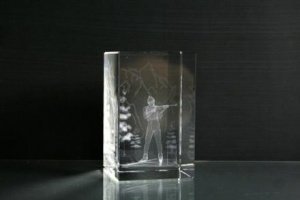 3D-Laserwürfel Biathlon