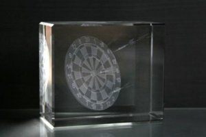 3D-Laserwürfel Dart