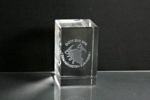 3D-Laserwürfel Feuerwehr