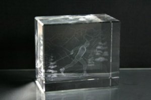 3D-Laserwürfel Langlauf