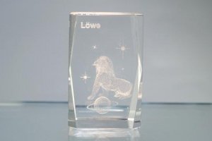 3D-Laserwürfel Löwe