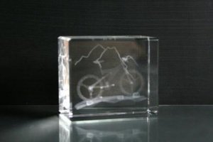 3D-Laserwürfel Mountainbike