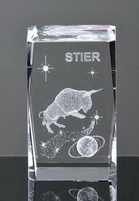 3D-Laserwürfel Stier