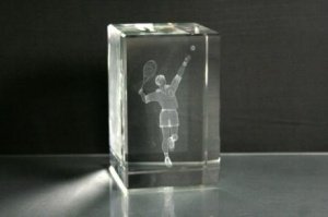 3D-Laserwürfel Tennis männlich