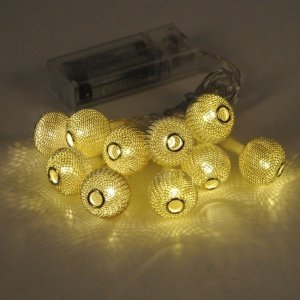 3D-Lichterkette mit 10 Kugeln