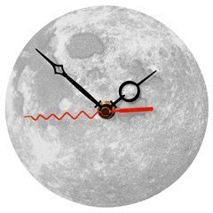 3D Mond-Uhr Glow in the Dark