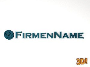 3D Namensschild ´´´´Einzelbuchstabe mit 