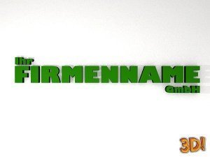 3D Namensschild für Firma ´´´´ Einzelbuc