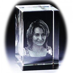 3D Portrait in Glas