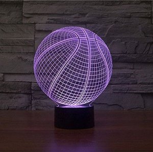 3D Nachttischlampe Basketball