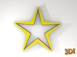 3D Wandrelief ´´´´Stern´´´´ Höhe: 37cm B