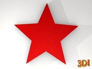 3D Wandrelief ´´´´voller Stern´´´´ Höhe: