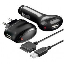 3in1 Ladekabel Set für iPod & iPhone