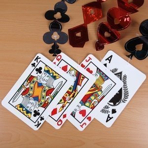 4 Deckenhänger *Pokerkarten*
