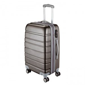 4-Rollen-Trolley Travel carbon silber mi