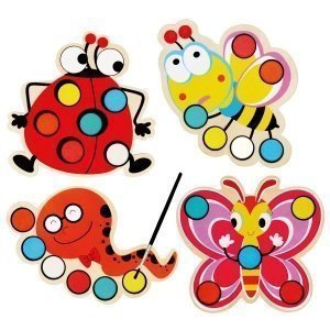 4 Wasserfarben für Kinder - Motiv Tiere