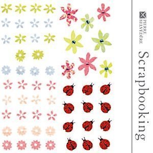 4er Set Scrapbooking-Sticker ´Blumen & M