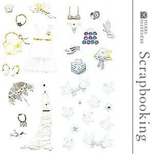 4er Set Scrapbooking-Sticker ´Hochzeit´