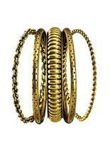 5 Zigeunerin Armreifen gold