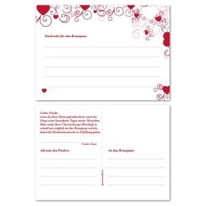 50 Ballonflugkarten Love is in the air, 