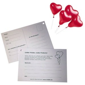 50 Ballonflugkarten, grün