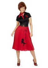 50er Jahre Kleid rot