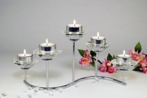 5er-Set Kerzenleuchter mit Teelicht