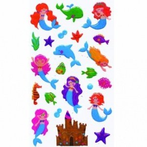 6 Bögen Kristall Sticker - Motiv Wasserw