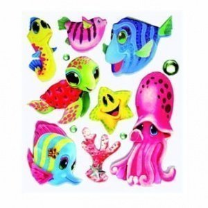 6 Bögen Sticker - Motiv Schildkröte