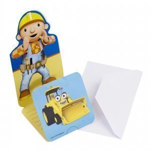 6 Einladungskarten "Bob de