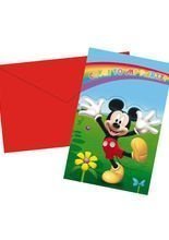 6 Einladungskarten Mickey Mouse Kinderge