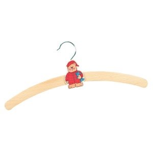 6 Kleiderbügel mit Motiv Bär im Schlafan