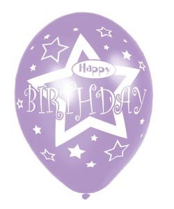 6 Luftballons *Pink Party-Happy Birthday