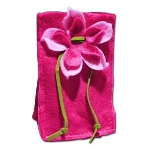 6 Mandelsäckchen Filz, fuchsia