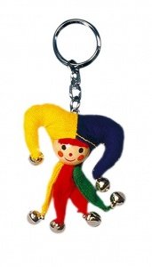 6 Schlüsselanhänger Clown Till sortiert