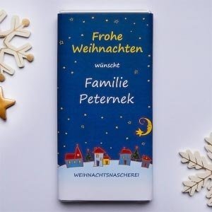 6 Tafeln Schokolade mit Ihrem persönlich