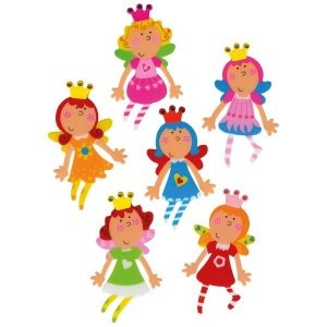 6 bunte Lesezeichen für Kinder - Motiv F