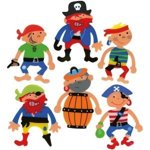 6 bunte Lesezeichen für Kinder - Motiv P