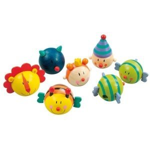 6 lustige Bleistiftspitzer aus Holz - Mo