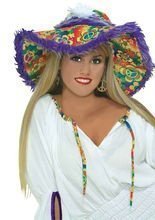 60er 70er Hippie Hut bunt