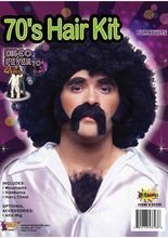 60er 70er Set mit Bart, Koteletten und B