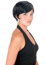 60er Bob Perücke schwarz