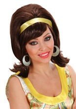 60er Jahre Perücke, braun