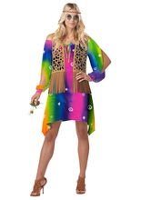 60s Hippie Ladies Costume coloured