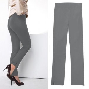 7/8-Stretch-Hose Simclam, silbergrau