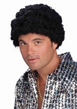 70er Afro-Herrenperücke schwarz